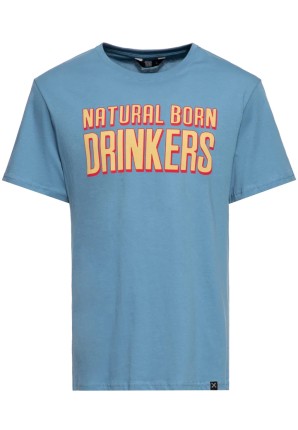 Print T-Shirt «Natural Born Drinkers»